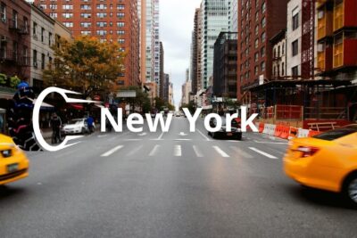 Foto de la ciudad de Nueva York a lo lejos. ¿buscas una llantera en Nueva York?