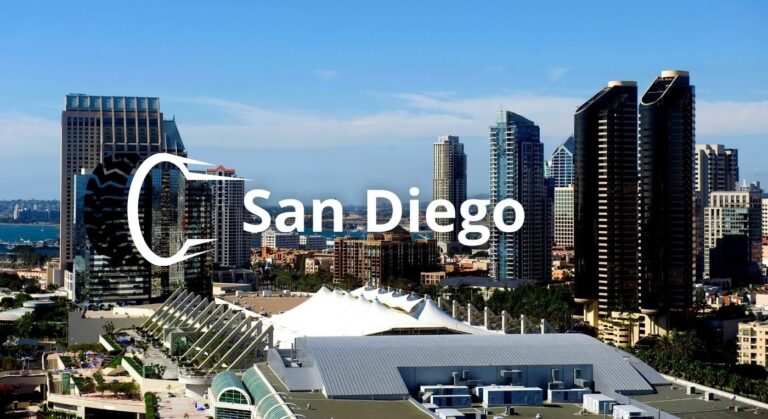Foto de la ciudad de San Diego a lo lejos. ¿buscas una llantera en San Diego?